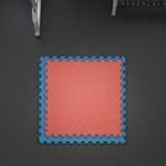 Plancha de Tatami 100x100x2.5cm Reversible Rojo-Azul