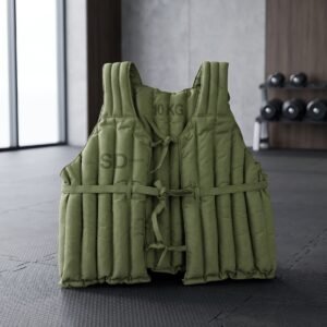 Chaleco con peso lastrado 10 kg verde canvas