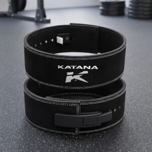 Cinturón de Levantamiento Katana – Cuero Real Palanca – Negro